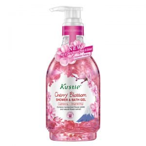 500ml Kustie Cherry Blossom Shower & Bath Gel (Pump)