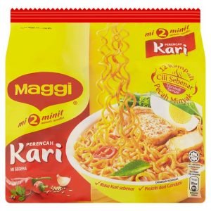 Maggi 2 Minute Curry Flavour Noodles 5 x 79g