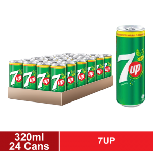 (KL & Selangor Delivery Only) 7UP Lemon & Lime Carbonated Drink 1 Carton (24 x 320ml)